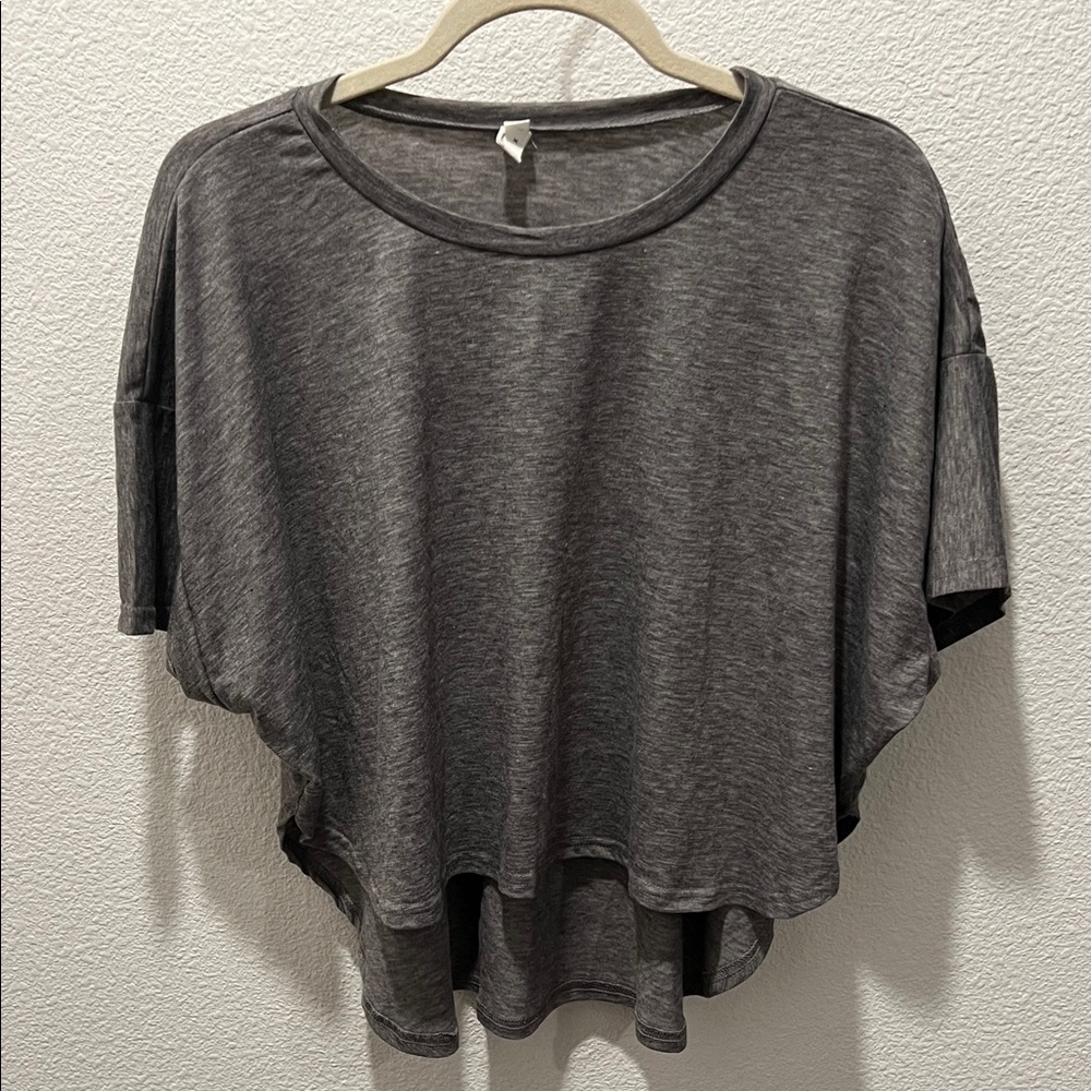 Charcoal Gray Women's Crop Top